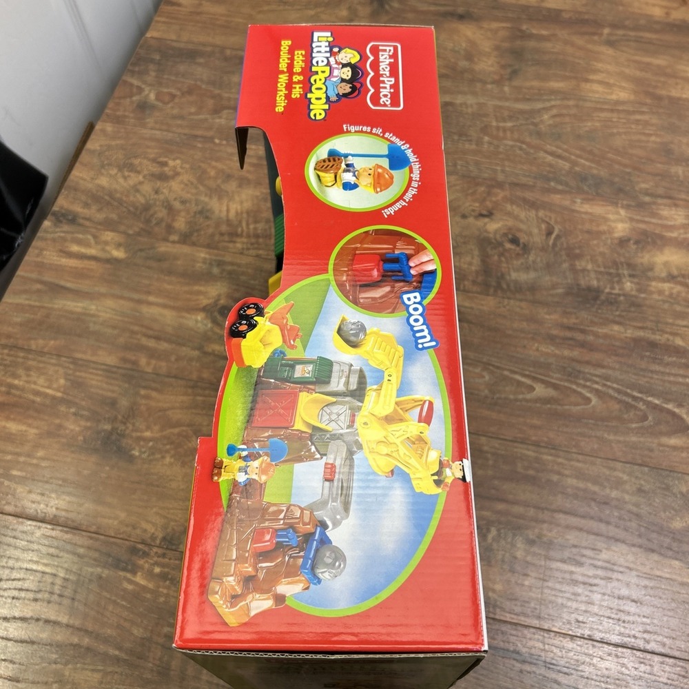 2007 Fisher Price Little People Eddie & His Boulder Worksite New L2345 Works!! - Picture 12 of 13